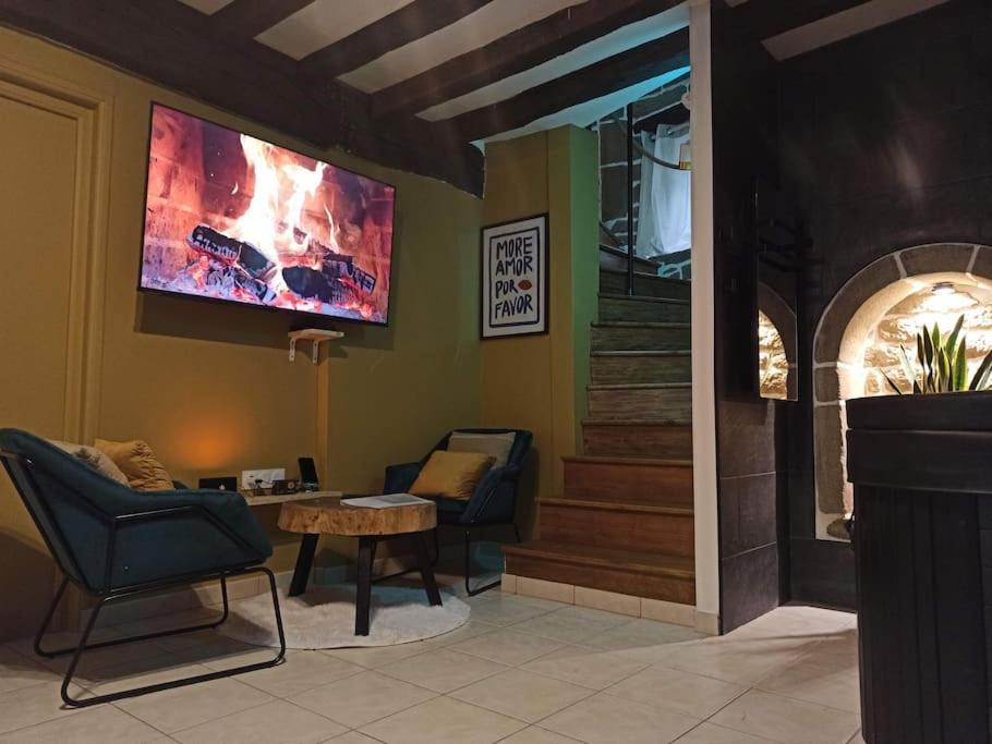 L'Etreinte, Gite De Charme Avec Jacuzzi Interieur Et Sauna Guéméné-sur-Scorff Eksteriør billede